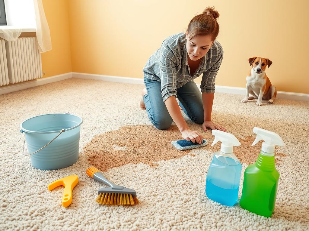 how to get dog poop out of carpet