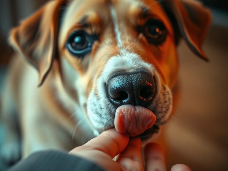 why does my dog lick me when i pet her